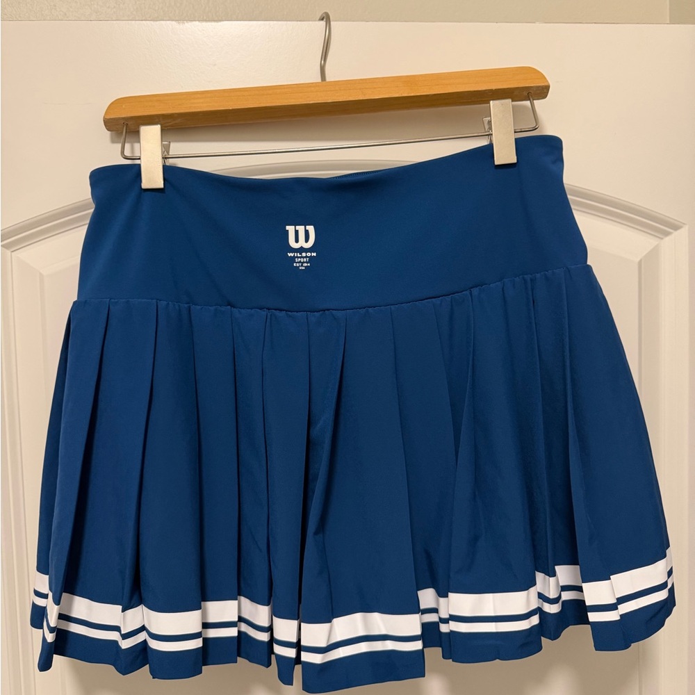 Wilson Poseidon Blue Eastside Mini Tennis Skirt size large L